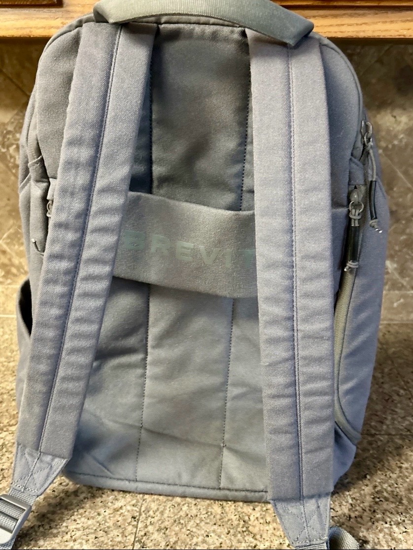 Brevit ‘The Backpack’ Ergonomic Commuter Charcoal Gray Unisex Adult Zip School — image 4 of 8
